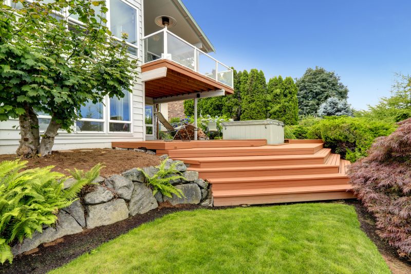 Elegant Deck with Stairs