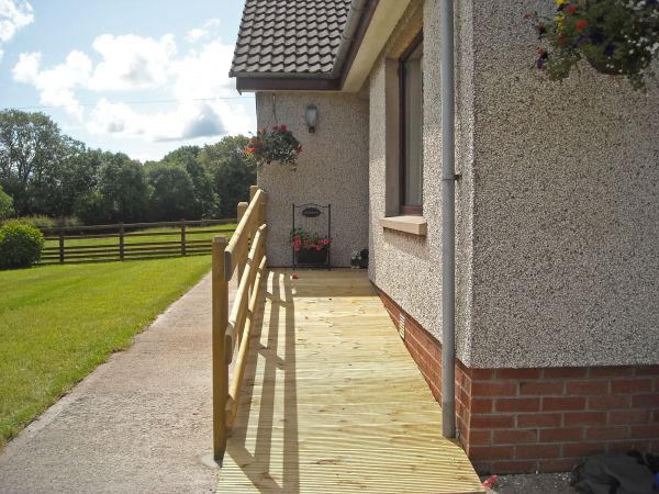Hardwood Ramp Installation in El Dorado Hills